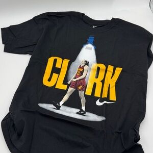 Nike Caitlin Clark Fever Black Graphic Tee with Yellow Accents